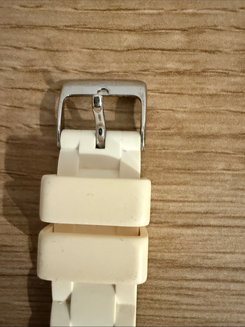 Coach Cream Silicone Strap Watch with Silver Dial - Picture 5 of 8